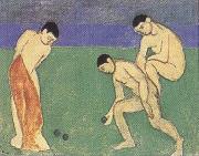 Henri Matisse The Boules Players (mk35) oil painting reproduction